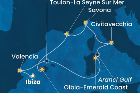 Costa Pacifica - Španělsko, Itálie, Francie (Ibiza)