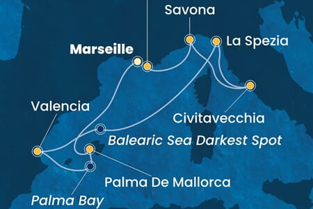 Costa Pacifica - Francie, Španělsko, Itálie (z Marseille)