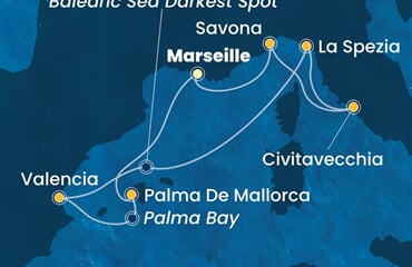 Costa Pacifica - Francie, Španělsko, Itálie (z Marseille)