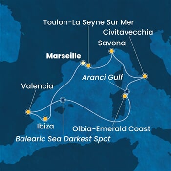 Trasa plavby CPA-MRS07A7T