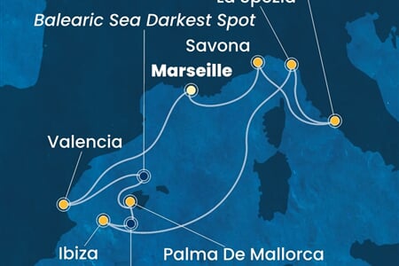 Costa Pacifica - Francie, Španělsko, Itálie (z Marseille)