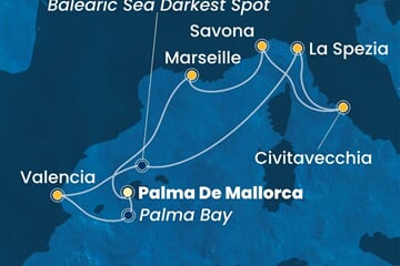 Costa Pacifica - Španělsko, Itálie, Francie (Palma de Mallorca)