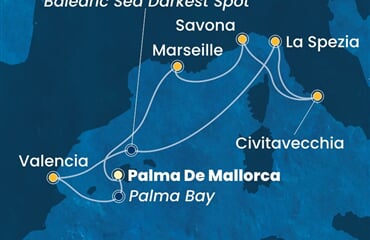 Costa Pacifica - Španělsko, Itálie, Francie (Palma de Mallorca)