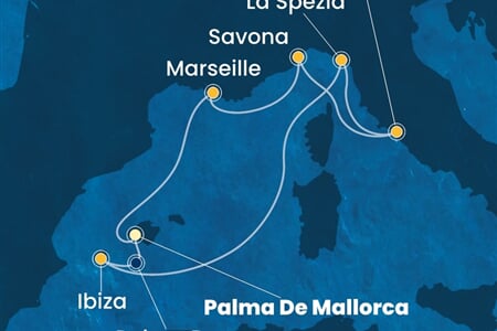 Costa Pacifica - Španělsko, Itálie, Francie (Palma de Mallorca)