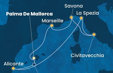 Costa Pacifica - Španělsko, Itálie, Francie (Palma de Mallorca)