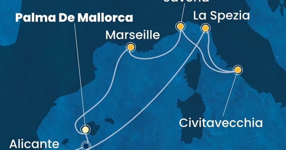 Trasa plavby CPA-PMI07A4K