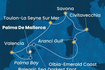 Costa Pacifica - Španělsko, Itálie, Francie (Palma de Mallorca)