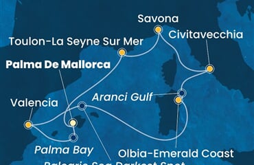Costa Pacifica - Španělsko, Itálie, Francie (Palma de Mallorca)