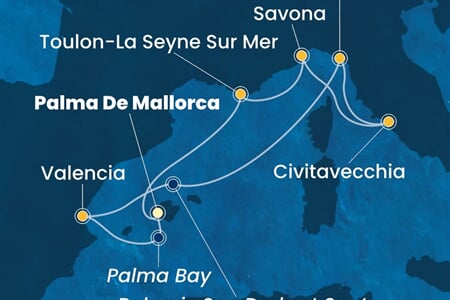 Costa Pacifica - Španělsko, Itálie, Francie (Palma de Mallorca)