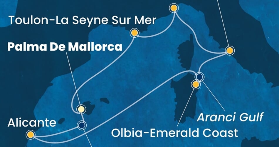 Trasa plavby CPA-PMI07A4O