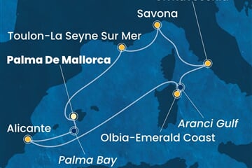 Costa Pacifica - Španělsko, Itálie, Francie (Palma de Mallorca)