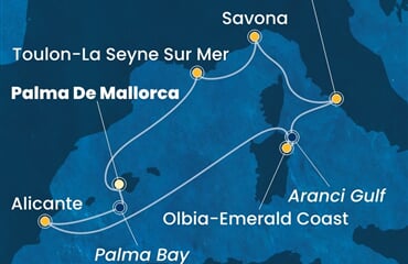 Costa Pacifica - Španělsko, Itálie, Francie (Palma de Mallorca)
