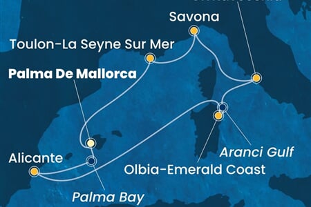 Costa Pacifica - Španělsko, Itálie, Francie (Palma de Mallorca)