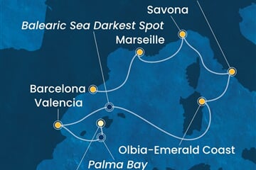 Costa Pacifica - Španělsko, Itálie, Francie (Palma de Mallorca)