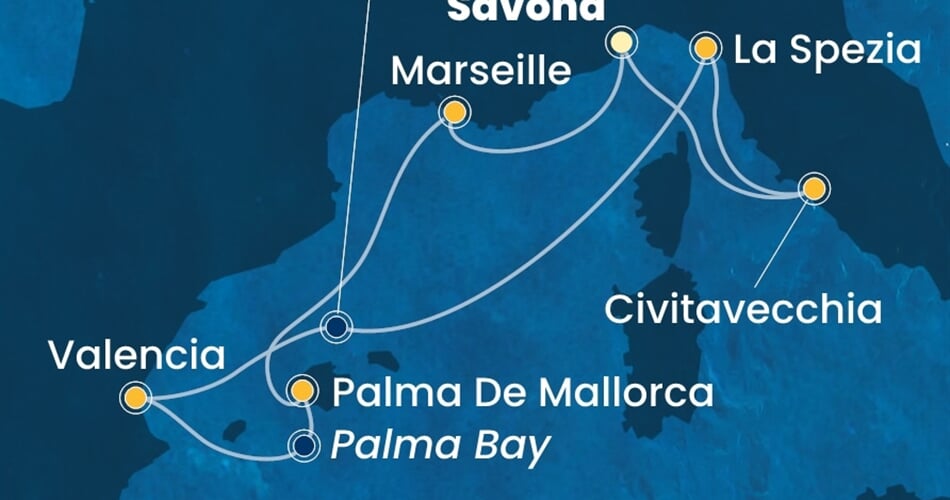 Trasa plavby CPA-SVN07A6X