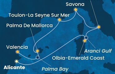 Costa Pacifica - Španělsko, Itálie, Francie (Alicante)
