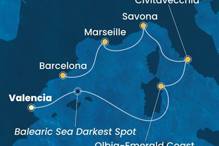 Costa Pacifica - Španělsko, Itálie, Francie (Valencie)