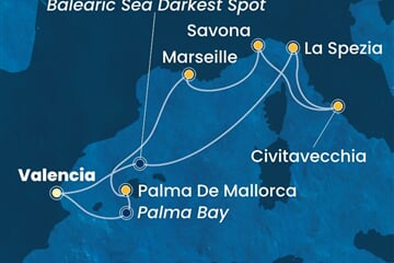 Costa Pacifica - Španělsko, Itálie, Francie (Valencie)