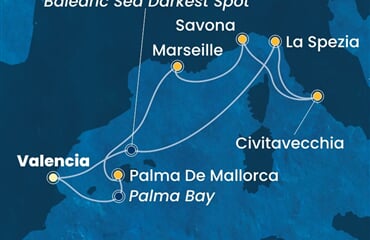 Costa Pacifica - Španělsko, Itálie, Francie (Valencie)