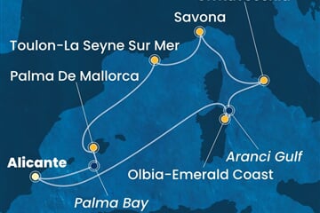 Costa Pacifica - Španělsko, Itálie, Francie (Alicante)