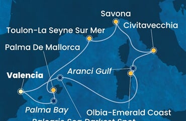 Costa Pacifica - Španělsko, Itálie, Francie (Valencie)