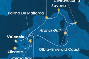 Costa Pacifica - Španělsko, Itálie (Valencie)