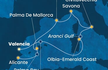 Costa Pacifica - Španělsko, Itálie (Valencie)