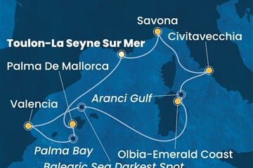 Costa Pacifica - Francie, Španělsko, Itálie (Toulon)
