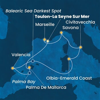Trasa plavby CPA-YNE07A1E
