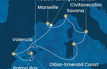 Costa Pacifica - Francie, Španělsko, Itálie (Toulon)