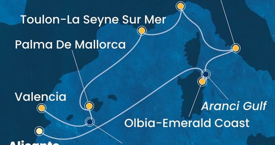 Trasa plavby CPA-ALC07A0A