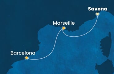 Costa Toscana - Itálie, Francie, Španělsko (ze Savony)