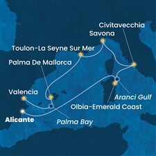 Costa Pacifica - Španělsko, Itálie (Alicante)