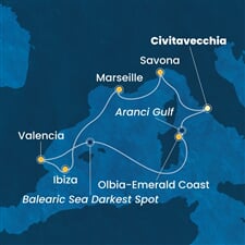 Costa Pacifica - Itálie, Francie, Španělsko (z Civitavecchie)