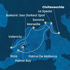 Costa Pacifica - Itálie, Francie, Španělsko (z Civitavecchie)