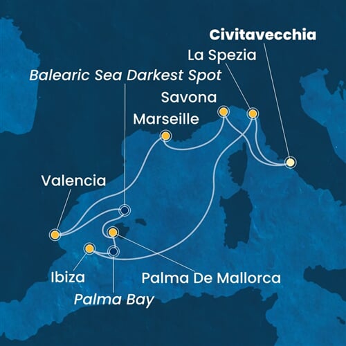 Trasa plavby CPA-CIV08A0M