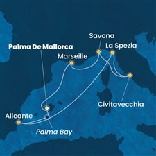 Costa Pacifica - Španělsko, Itálie, Francie (Palma de Mallorca)