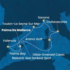 Costa Pacifica - Španělsko, Itálie, Francie (Palma de Mallorca)