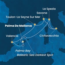 Costa Pacifica - Španělsko, Itálie, Francie (Palma de Mallorca)