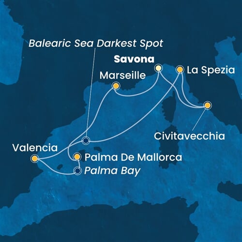 Trasa plavby CPA-SVN07A6X