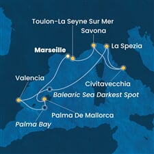 Costa Pacifica - Francie, Španělsko, Itálie (z Marseille)