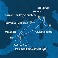 Costa Pacifica - Španělsko, Itálie, Francie (Valencie)