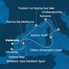 Costa Pacifica - Španělsko, Itálie, Francie (Valencie)