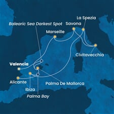 Costa Pacifica - Španělsko, Itálie, Francie (Valencie)