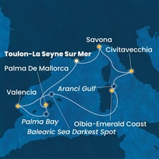 Costa Pacifica - Francie, Španělsko, Itálie (Toulon)