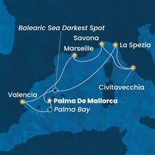 Costa Pacifica - Španělsko, Itálie, Francie (Palma de Mallorca)