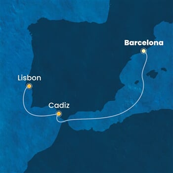 Trasa plavby CFA-BCN03A2S