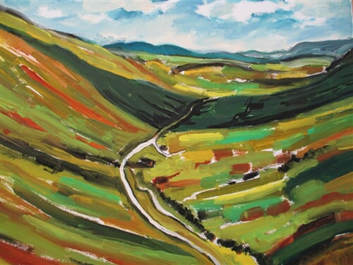 Glen Gesh Pass, Ardara, Donegal, Irsko
