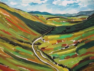 Glen Gesh Pass, Ardara, Donegal, Irsko