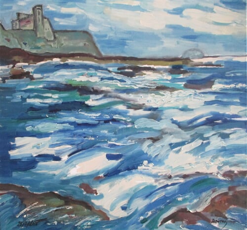 Tantallon Castle and Bass Rock, Skotsko